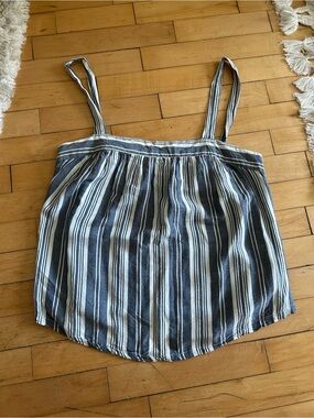 Universal Thread Navy and White Striped Spaghetti Strap Cami